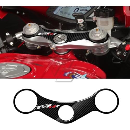 For MV Agusta F4 Models 2010-2017 3D Carbon-look Upper Triple Yoke Defender