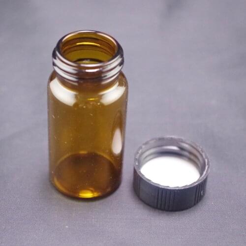 Lot2 20ml Sample Bottle Brown Glass Screw Top