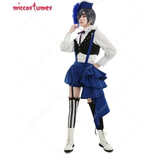Ciel Phantomhive Costume Black Butler Cosplay Kuroshitsuji Book of Circus Set