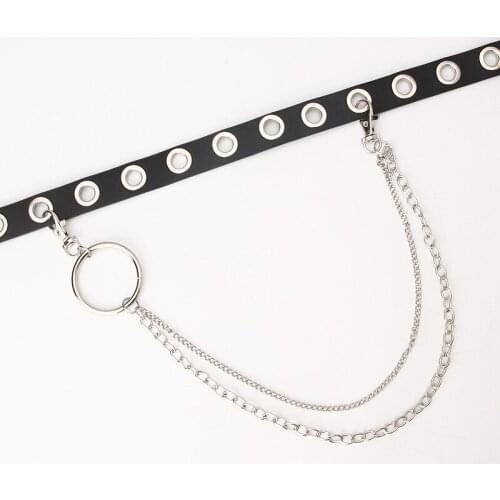 Men Trousers Pants Wallet Chain Keychain Rock PUNK Pendant Metal Link Waist Chain Punk Jean Heavy Long Chain SU08