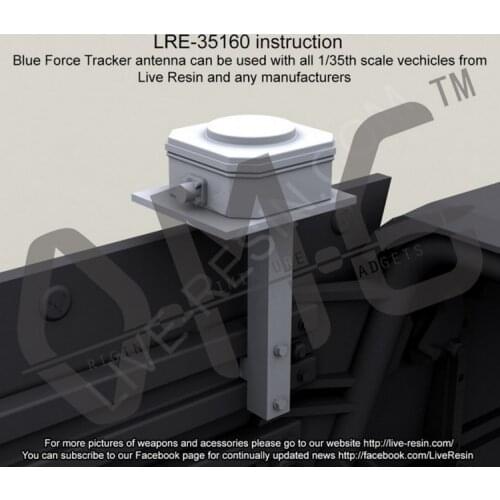 [Scale Model Kit] Live Resin LRE-35160 1/35 Blue Force Tracker antenna with Base Matching Unit