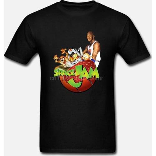 Hot Space Jam Basketball The Looney Tunes New Black T-shirt