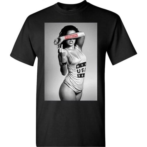 New Hot Summer Casual Printing Fashion T Shirt Brand Sexy Finger Girl Men Unisex Top T-shirt Hip Hop Tees Tops Streetwear