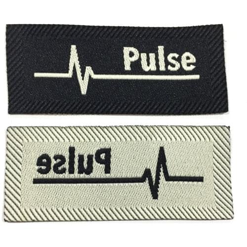 Wholesale Custom Personalized Logo Damask Fabric Woven Clothing Labels For Garment