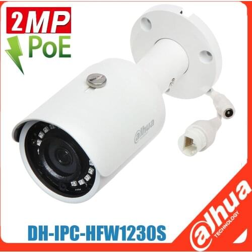 Original dahua english version IPC-HFW1431S-S4 4MP Mini Bullet Network Camera CCTV IP with POE IR 30m DH-IPC-HFW1431S-S4