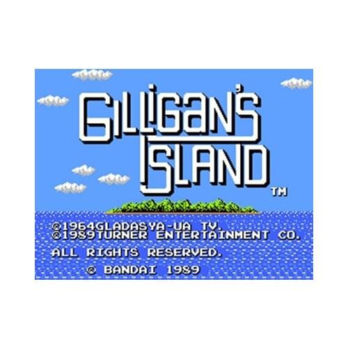 Gilligans Island Region Free 60 Pin 8Bit Game Card For Subor Game Players