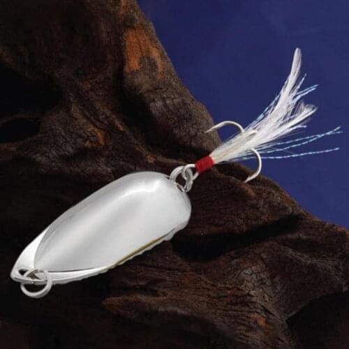 Sharp Convenient Metal Spoon Hard Treble Hook Lure Sequins for Outdoor