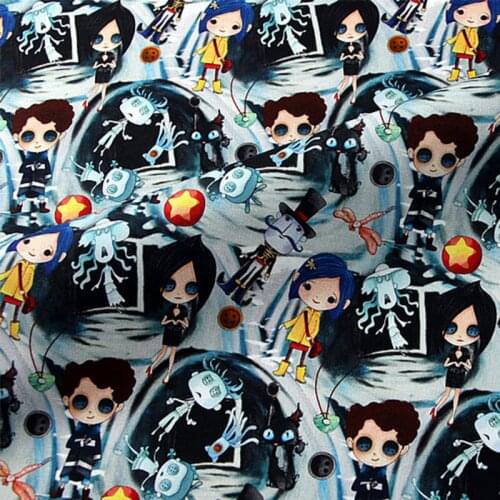 Half Meter 100% Cotton fabric Printed Clothing Fabric Baby Sewing Quilting Fat Quarters Child DIY Patchwork Handmade Material