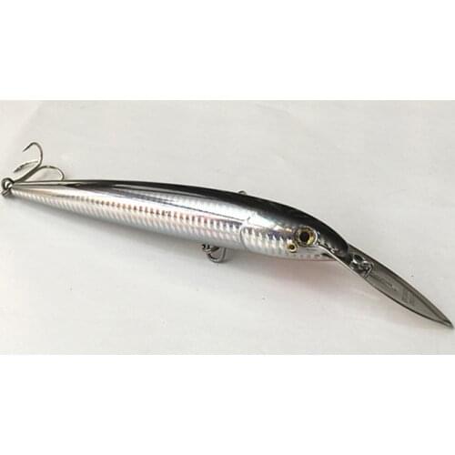 18cm 65g Sea Fishing Lure Professional Fishing Tackle Stainless Steel Lip Floating Type Deep Dive Bait