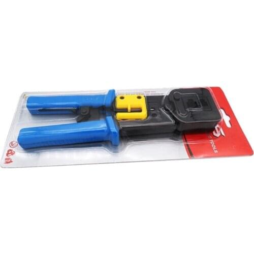Anti-slip Ethernet Cable Crimp Connector for Rj45 Pass Through Snap Plug Cutter All-in-one Wire Tool and Scientific Grip