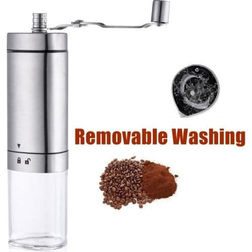 Hand-operated Coffee Machine Stainless Steel Adjustable Household Hand-operated Coffee Grinder Kitchen Tools