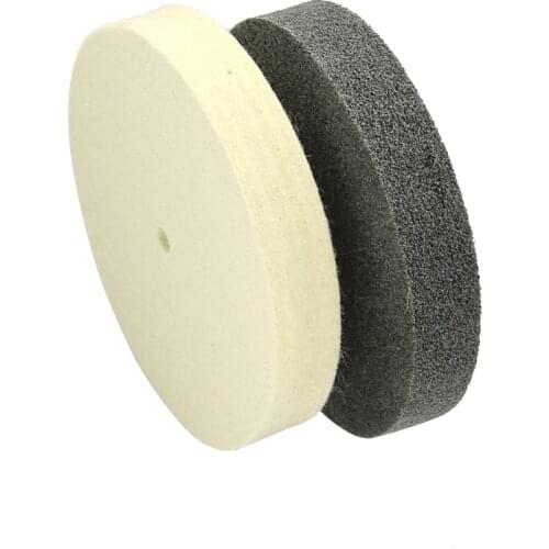 Bench Grinder Non-woven Unitized Grinding Wheel Wool Felt Polishing Wheel