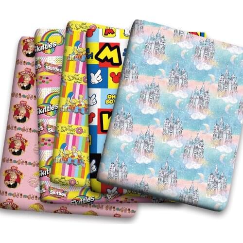 Spring Summer Cotton Super Dense Sewing Fabric Making Womens Wear Dress Children Clothing Home Clothes Cloth c01 0.5Meter