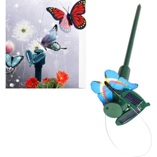Garden Decoration Solar Powered Dancing Flying Butterflies Toys for Garden Landscape Decorative Butterflies