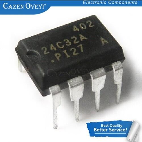 10pcs/ 24C32 AT24C32 DIP 24C32AN DIP8 24C32N DIP-8 In Stock