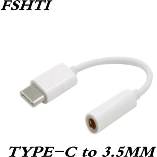 100pcs Type C USB-C Male to 3.5mm Earphone Headset Female Adapter Connector For Letv LeEco Le Max 2 Pro