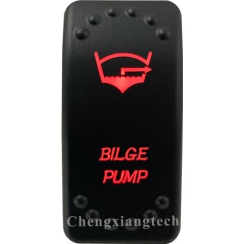 12V 20A / 24V 10A Dual Red Led 5P On Off SPST Rocker Switch Bilge Pump Waterproof for Car Boat Truck Circuit Breaker