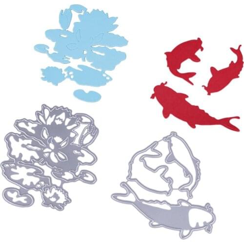 3pc/set Scrapbooking fish DIY Stencil Hand Craft Scrapbooking Metal Cutting Dies Book Photo Album Art Card Dies Cut