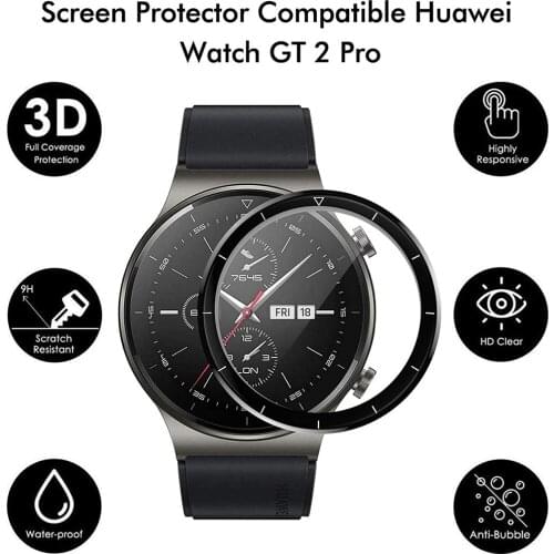 3D Curved Soft Edge Protective Film Cover Protection For Huawei GT 2 Pro Watch GT2 Smartwatch Full Display Screen Protector Case