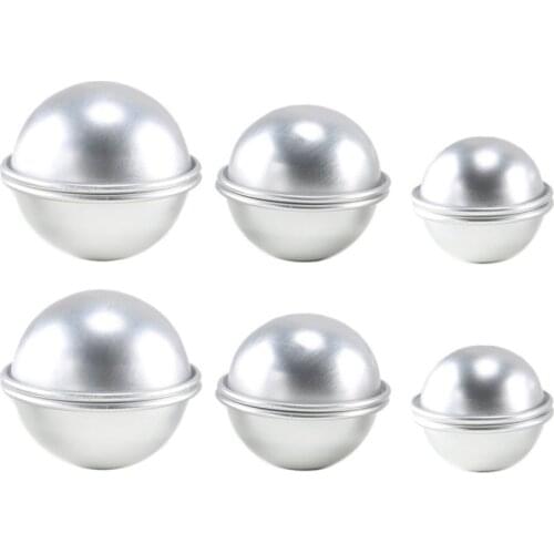 6Pcs DIY Bath Bomb Mold Sphere Round Ball Molds Tool Supplies 2019ing