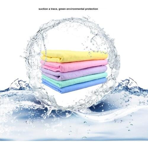 66*32cm PVA Car Wash Towel Cleaning Door Window Care Strong Water Absorption Cloths For Car Home Auto Interior Accessories