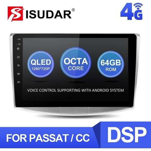 ISUDAR Car Radio For VW/Volkswagen/Magotan/Passat B6 B7 no 2din Android Autoradio Multimedia GPS DVR Camera RAM 2GB ROM 32GB USB