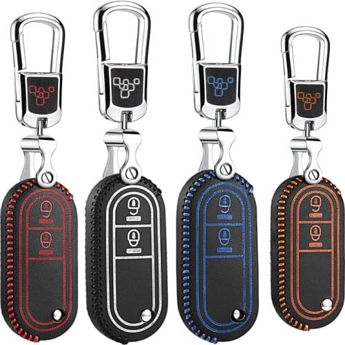 Car Key Cover for Morris Garages MG3 2017 2014 2013 2011 3SW 2015 ATM Genuine Leather wallet holder remote car