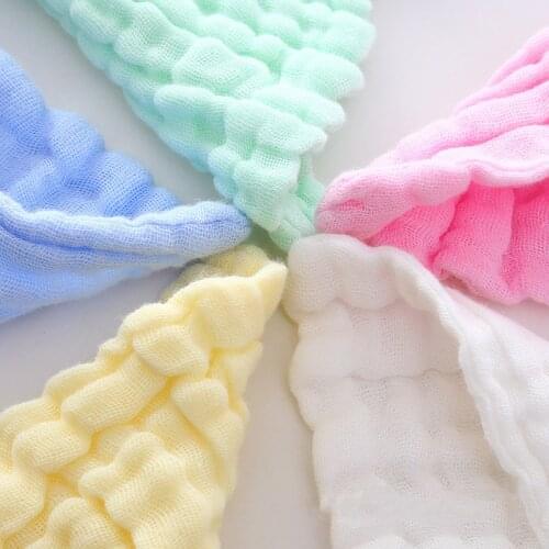 Baby Towel Baby Facecloth Baby Bath Towel Handkerchief Cotton Burp Cloth Soft And Absorbent 6-Layer Gauze Kindergarten Washcloth