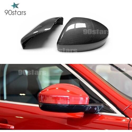 For Land Rover Discovery Sport Range Rover Velar Evoque Jaguar F-Pace E-Pace Car Carbon Fiber Rearview Rear View Mirror Cover