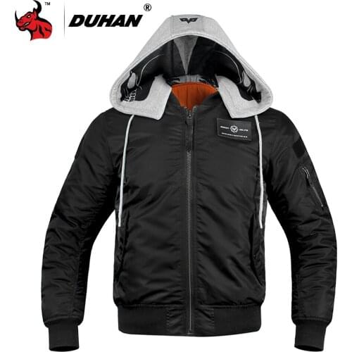 DUHAN Winter Motorcycle Jacket Windproof Thermal Motorbike Jacket Waterproof Moto Clothing Protective Gear Jaqueta Motociclista
