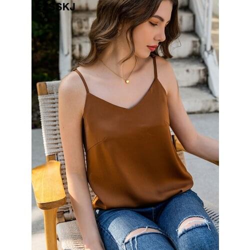 Ezsskj Womens Silk Tops