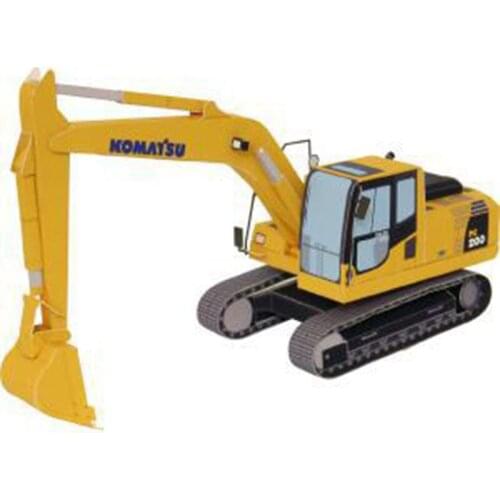 Hydraulic Shovel DIY 3D Paper Card Model Building Sets Construction Toys Educational Toys Military Model