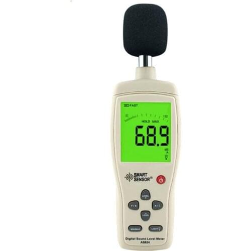 Sound Level Meter Smart Sensor AS824 Digital Sound Pressure Level 30~130dB