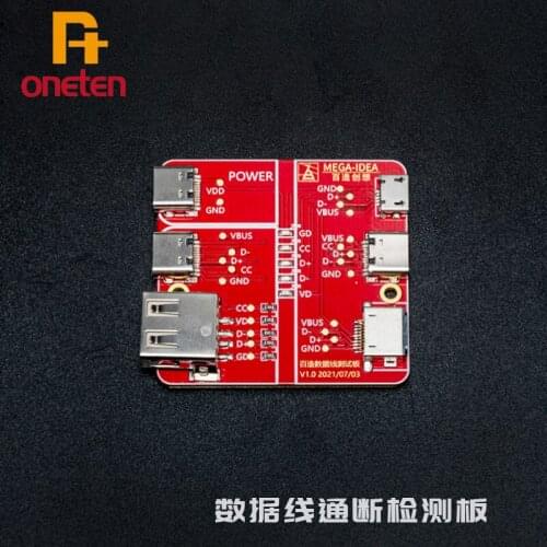 Mega-idea Data cable on-off monitoring board For Quickly check the switch status of the mobile phone data line test tool