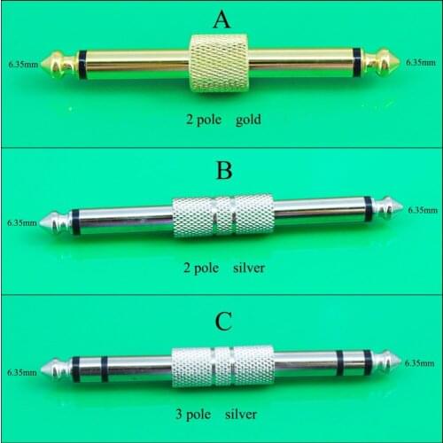 1/4 inch 6.35 mm Guitar Effects Pedal Connector for Coulper Jack Interface Cable Adaptor Electric Pedal Board Accessories