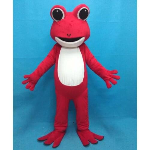 Red Frog Mascot Costume Suits Cosplay Party Game Fancy Dress Outfits Advertising Promotion Carnival Halloween Adults Size Parade