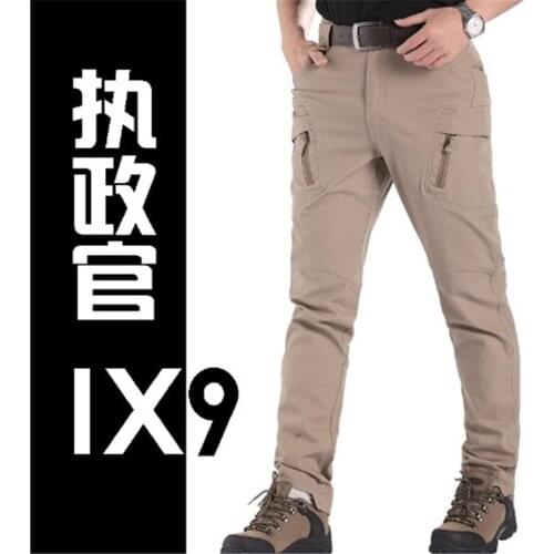 IX9 Waterproof tactical War Game Cargo pants male silm army Pants men trousers Combat SWAT Army military Active