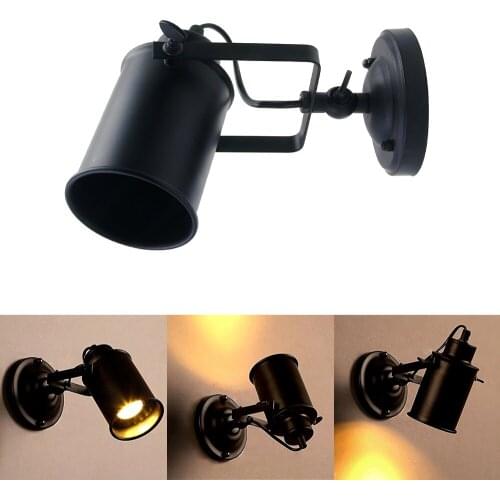 DONWEI Wall Lamp American Retro Country Loft Style LED lamps Industrial Vintage Iron wall light for Bar Cafe Home Lighting