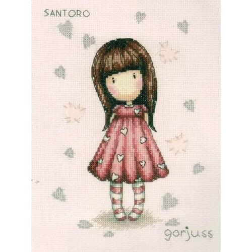 Customized Embroidery Gorjuss Little Love Cross Stitch Framing Supplies with 100% Cotton Floss & Free Shipping for Wall Decor