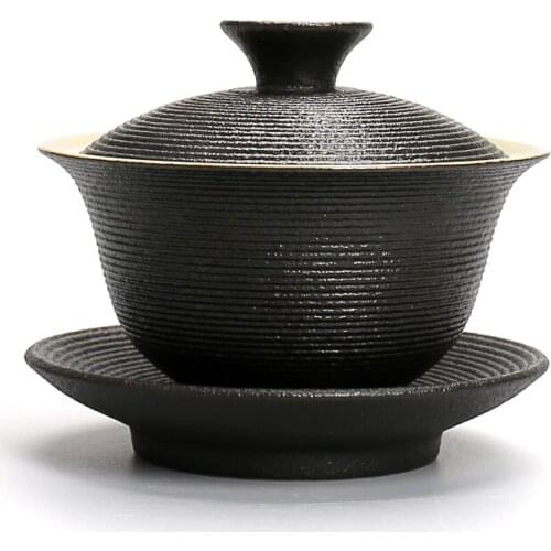 PINNY New Arrival Vintage Ceramic Tea Sets Chinese Kung Fu Gaiwan Tea Cups Hand Made Teapot Kettle Convenience Office A Tea Set