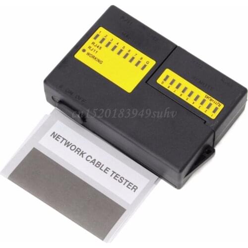 New Super Mini Network LAN Cable Wire Cat5 RJ11 RJ45 Tester - Drop Shipping hot