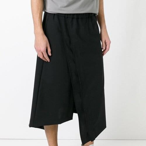 Clothing Mens GD Hair Stylist fashion Handmade Irregular design Casual Pants culottes plus size costumes