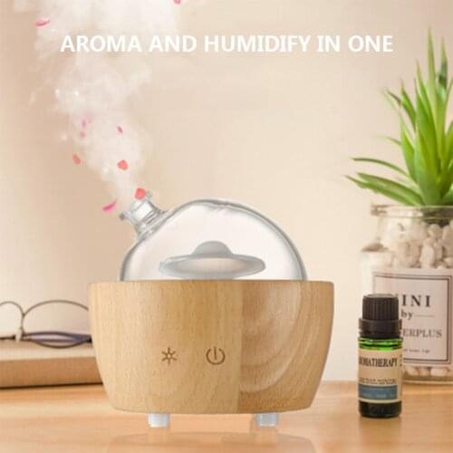 200 ml Flower Shape Aroma Essential Oil Diffuser Large Capacity Ultrasonic Air Humidifier for Car Room Home Office