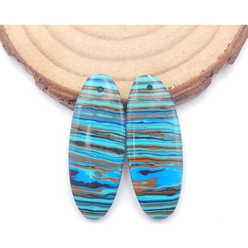 Charms Gemstone Rainbow Asper fashion womem Earrings bead,Semiprecious stone earring,32x12x3mm,3.7g