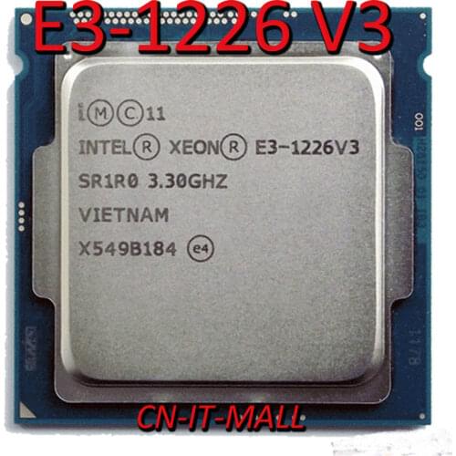 Intel Xeon E3-1226 V3 E3 1226 V3 E3-1226V3 CPU 3.3GHz 8M 4 Core 4 Threads LGA1150 Processor