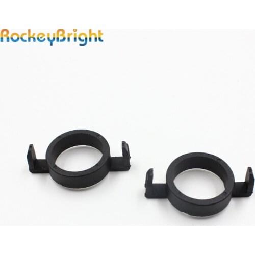 Rockeybright 10*H7 Base Holder LED Headlight Adapter Holder Retainer For Peugeot 508 Car H7 LED Headlight Bulb Holder Adapter