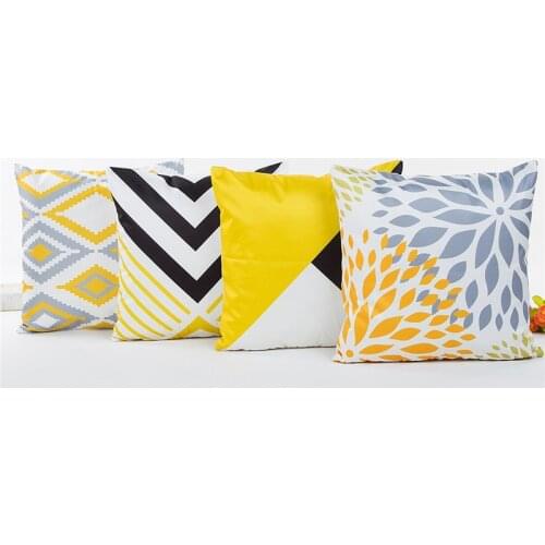 Luxury Silk Pillowcase Pillow Case Home Bedding Smoothy Pillow Rectangle Sofa Decor Throw Pillowcovers 45*45 cm