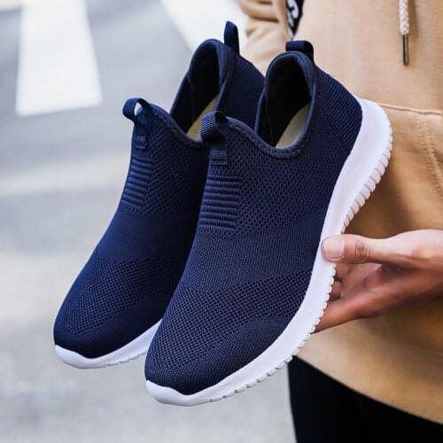 Mesh Men Casual Shoes Slip on Breathable Lightweight Shoes Men Big Size 35-48 Comfortable Footwear Man Couples Drop Shipping