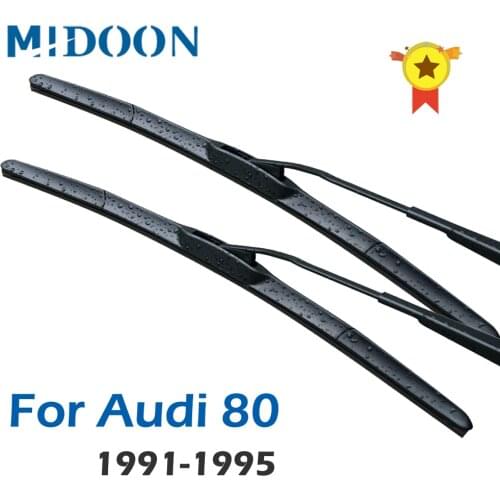 MIDOON Wiper Blades for Audi 80 it Hook Arms 1991 1992 1993 1994 1995