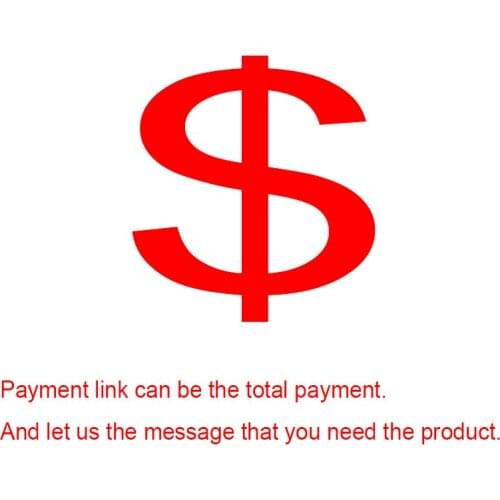 Payment link can be the total payment, send us the message what you need